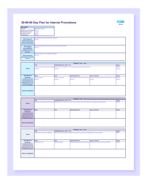 306090 Day Plan Template & Guide [FREE Download] AIHR