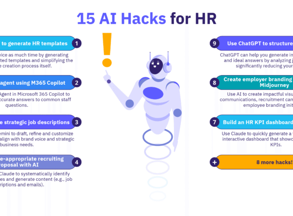 15 AI hacks for HR.
