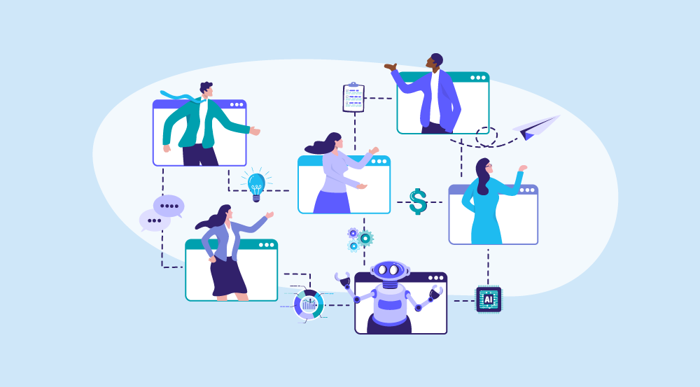 Conceptual illustration of the ROI of AI in strategic workforce planning.