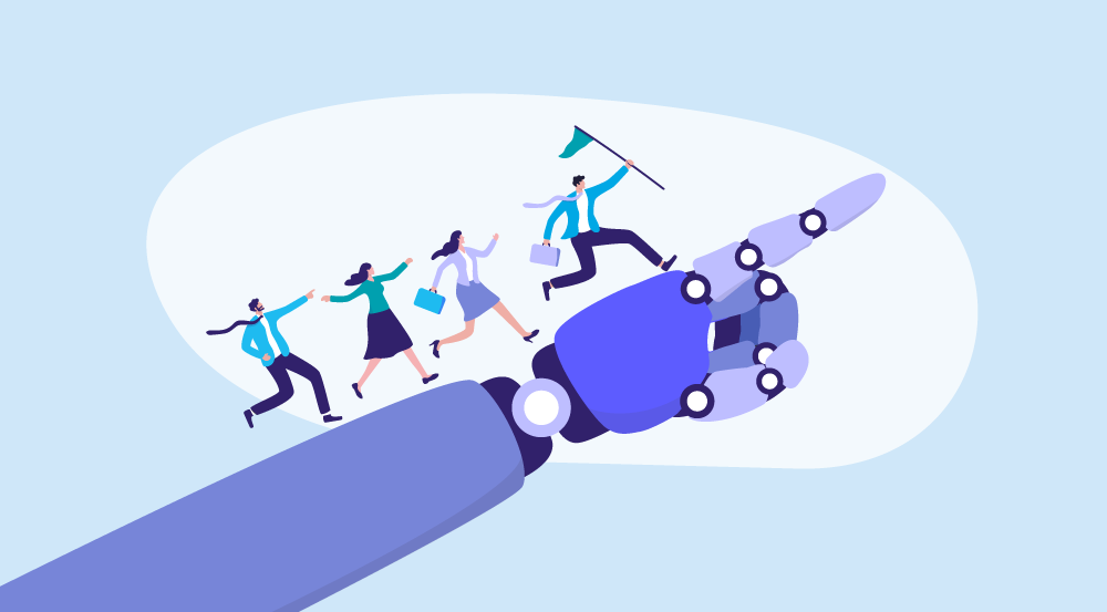 Conceptual depiction of AI onboarding.