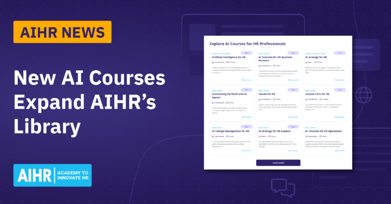 Eight New AI Courses Expand AIHR’s Learning Library