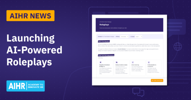 AIHR launches AI-powered roleplays.