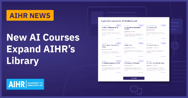 Eight New AI Courses Expand AIHR’s Learning Library