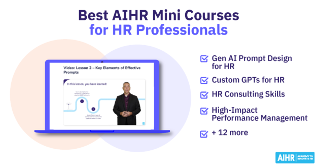 Best AIHR mini courses for HR professionals