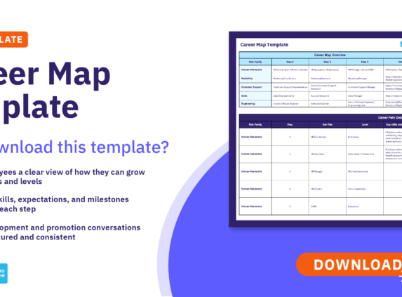 Preview of AIHR's career map template.