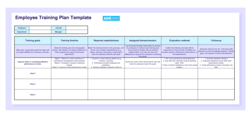 [Free] Employee Training Plan Template For Effective Training - AIHR