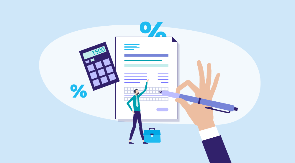Conceptual illustration representing an FTE calculator.