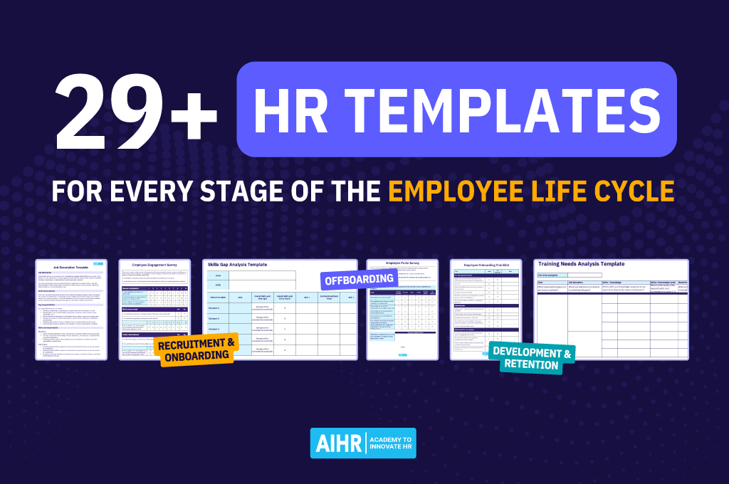 Celebrate international HR day with this free bundle of HR templates from AIHR