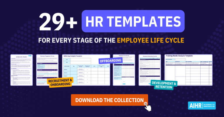 Celebrate international HR day with this free bundle of HR templates from AIHR