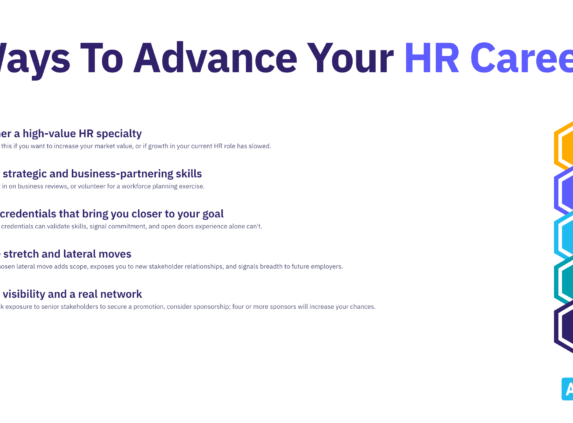 5 ways to advance your HR career.