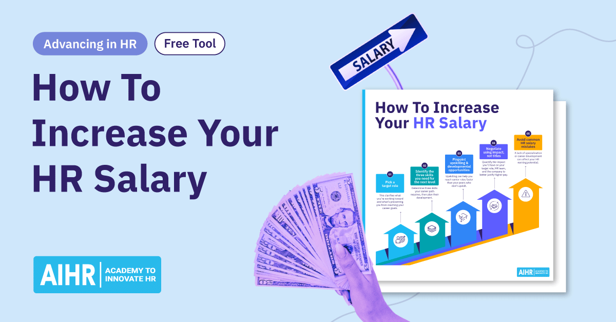 Conceptual depiction of how to increase your HR salary.