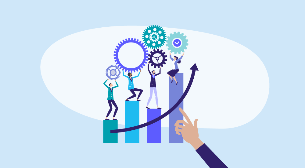 Conceptual representation of how to improve work performance.