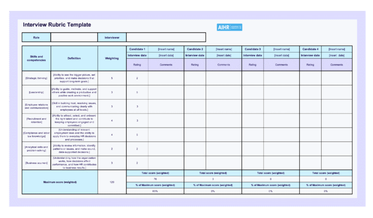 27 Free HR Templates for Small Businesses To Help You Succeed - AIHR
