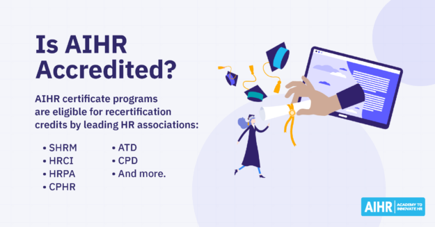 Conceptual depiction of whether AIHR is accredited.