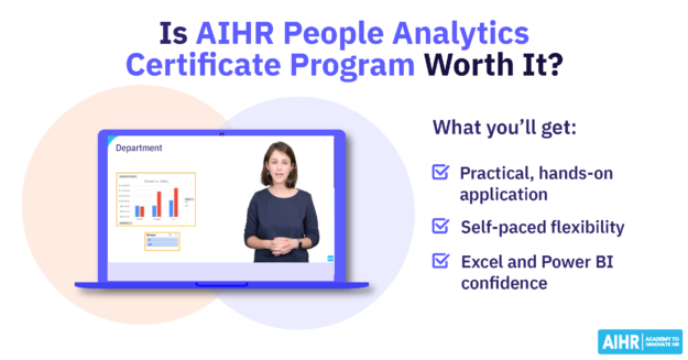 Preview of article on whether AIHR's People Analytics Certificate Program is worth it.