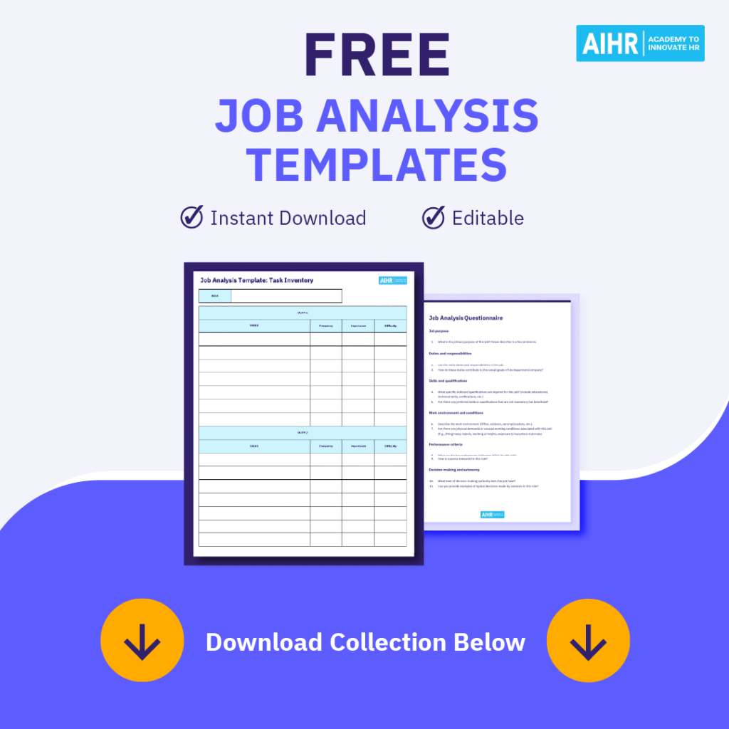 Job analysis template collection preview.