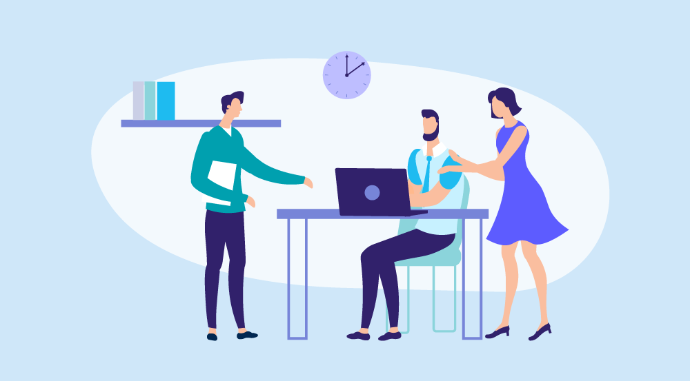 Conceptual illustration representing job orientation.