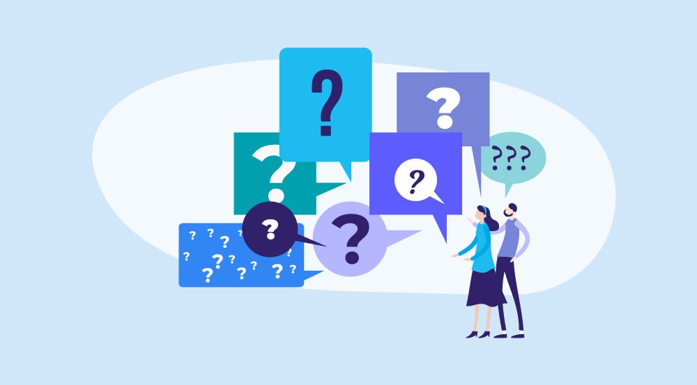 A conceptual representation of new hire onboarding questions.