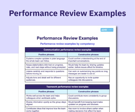 150+ Performance Review Examples & Phrases To Use - AIHR