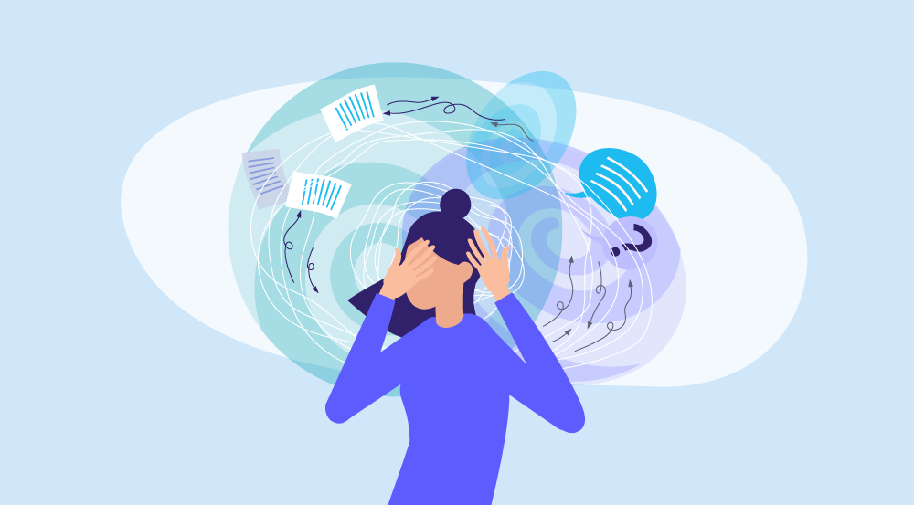 Conceptual illustration representing signs of a bad HR department.