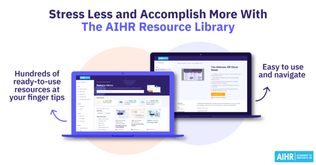 Example of the AIHR Resource Library