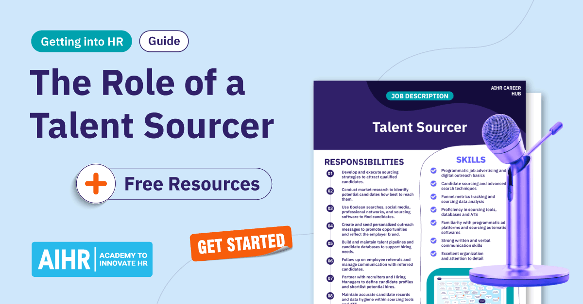 Preview of Talent Sourcer job description.