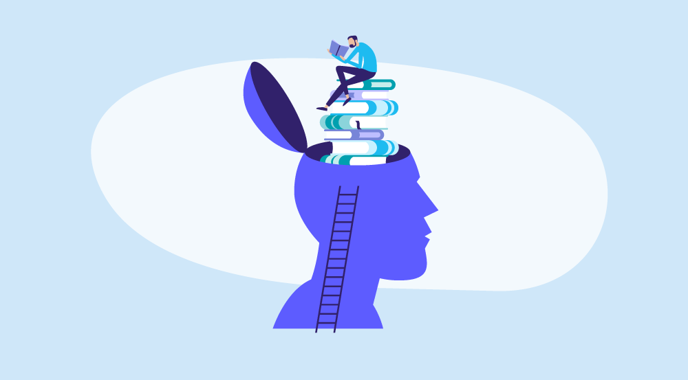 Conceptual illustration of learning and development.
