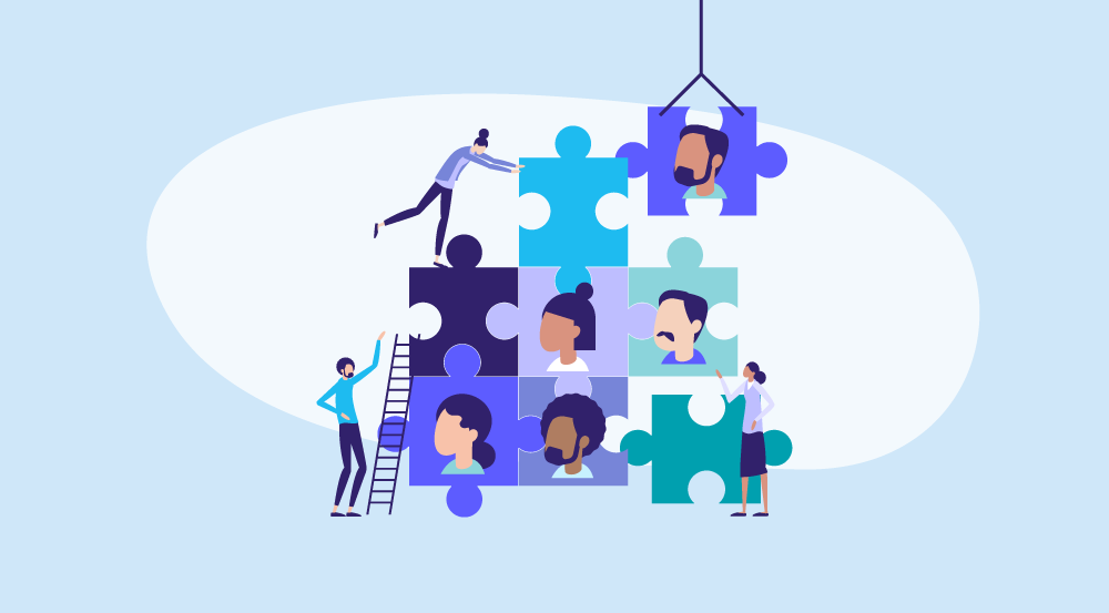 Conceptual depiction of organizational development training.