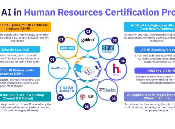 8 best AI in HR certification programs.