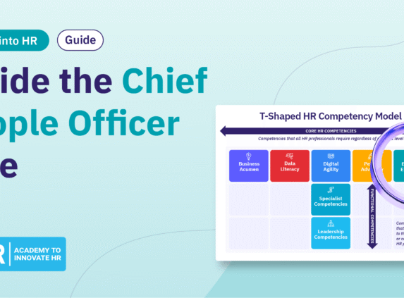 Guide cover about the Chief People Officer role with T-shaped HR competency model.