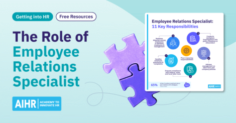 The role of Employee Relations Specialist.