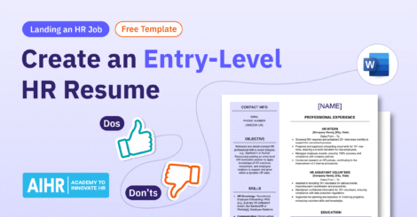 Guide to creating an entry-level HR resume with tips, dos and don’ts, and a free downloadable Word template.