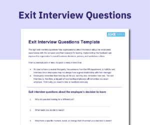 50 Exit Interview Questions To Ask Employees [Plus Free Template]