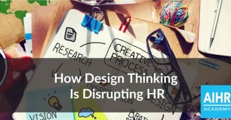 A conceptual idea of how design thinking is disrupting HR.