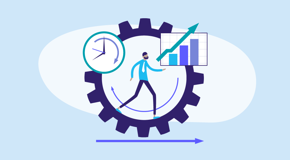 Conceptual approach on how to measure employee productivity.