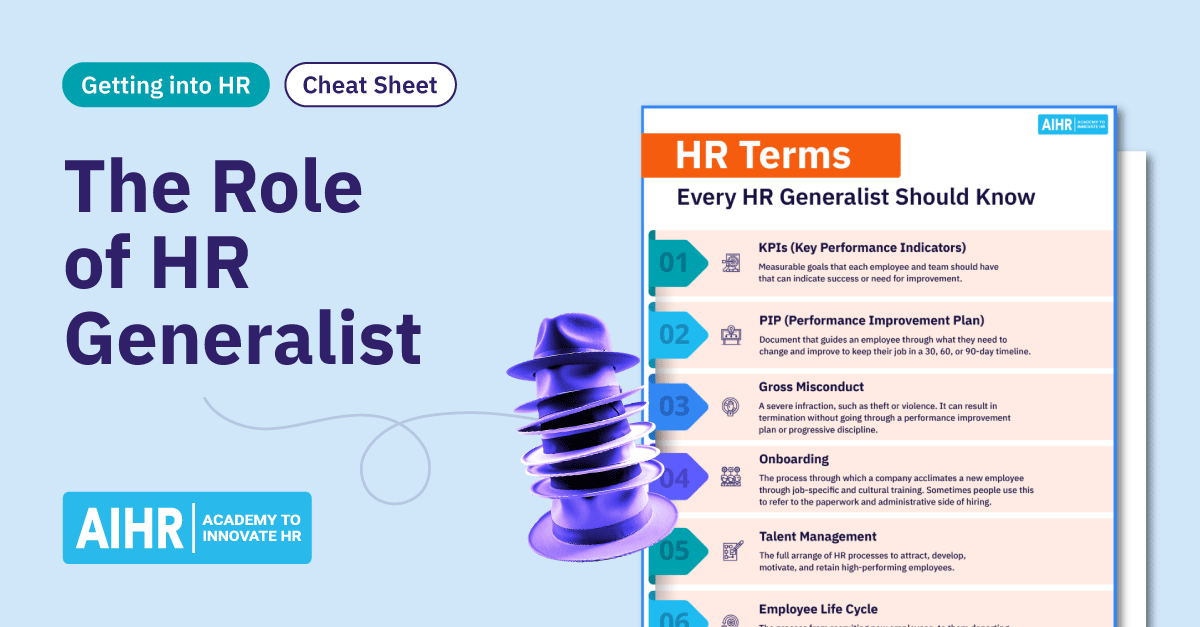A conceptual idea of an HR Generalist role.