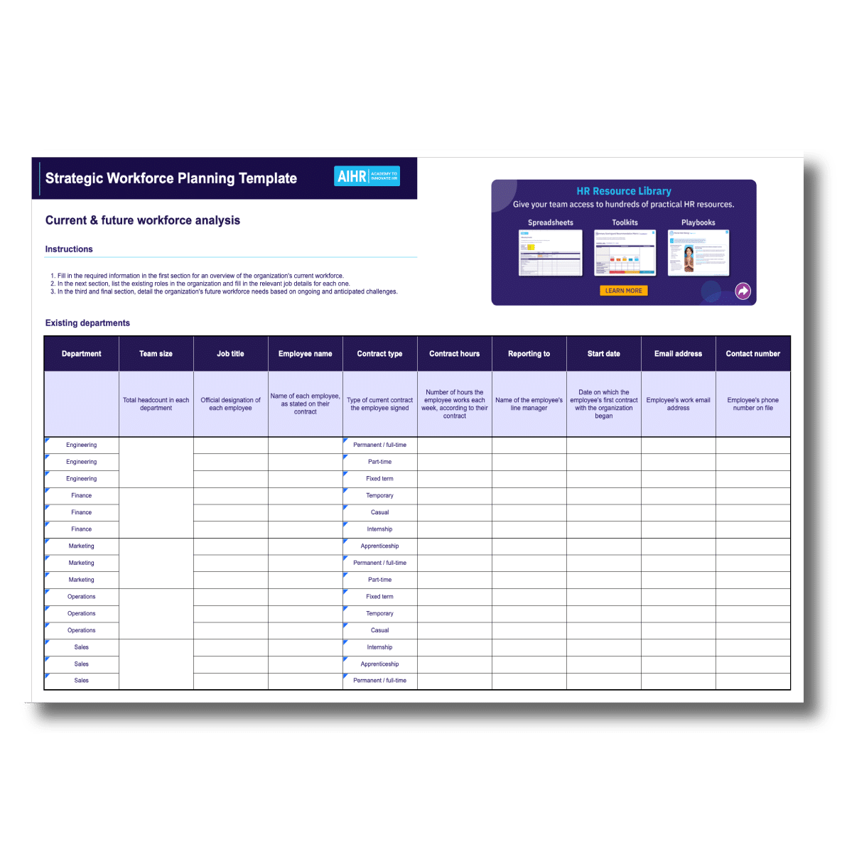 HR Leader's Template Collection | AIHR