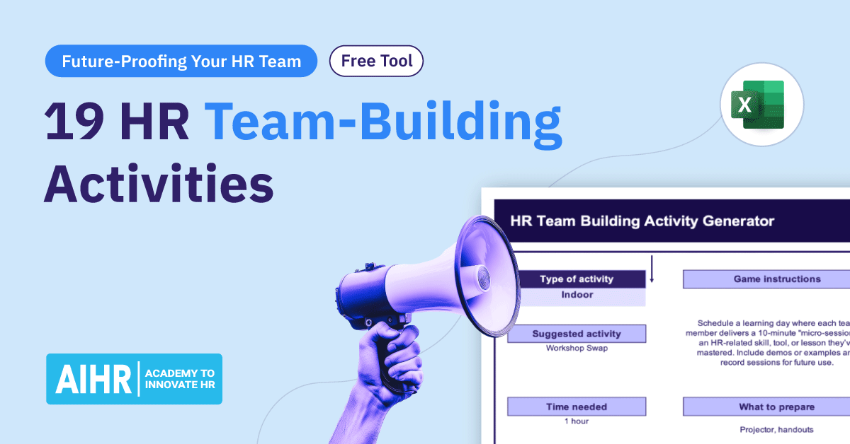 A conceptual idea of HR team building activities.