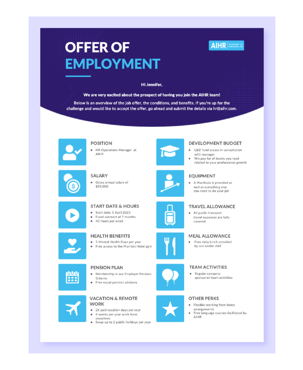 Offer Letter Template and 2024 Guide [+2 Free Downloads] AIHR