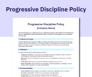 Progressive Discipline: Steps, Examples & Free Policy Template - AIHR