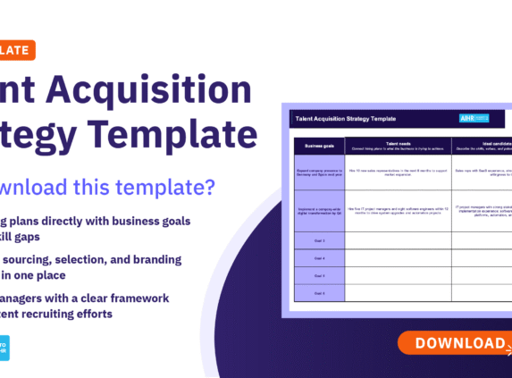 Preview of a free talent acquisition strategy template.
