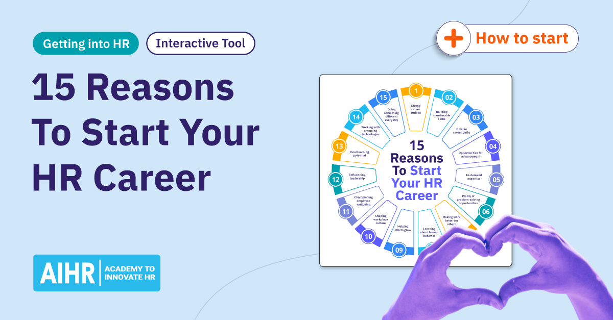 15 reasons to start your HR career.